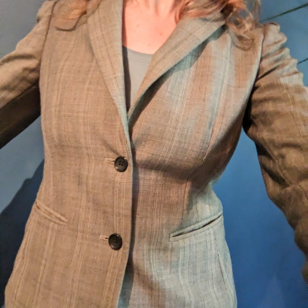 Women's Classic Plaid Blazer